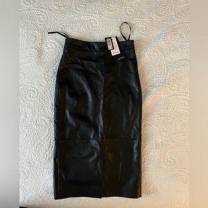 RW&CO faux leather pencil skirt
